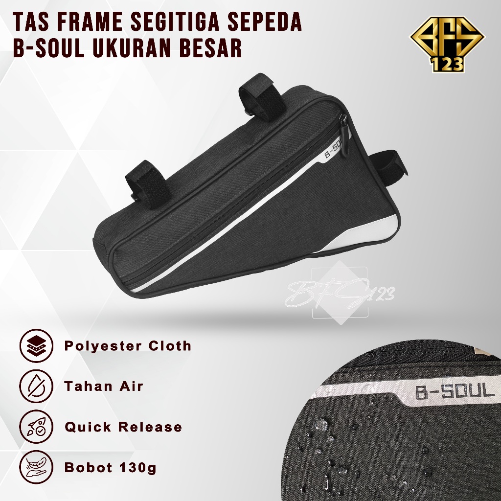 Tas Frame Segitiga Sepeda Merek B-Soul Ukuran Besar