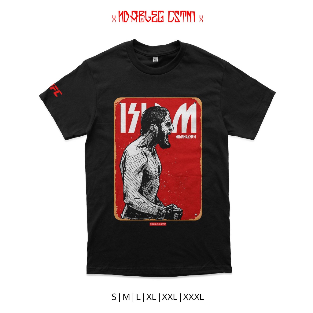 Kaos ufc islam makhachev tshirt islam makhachev combed 24s