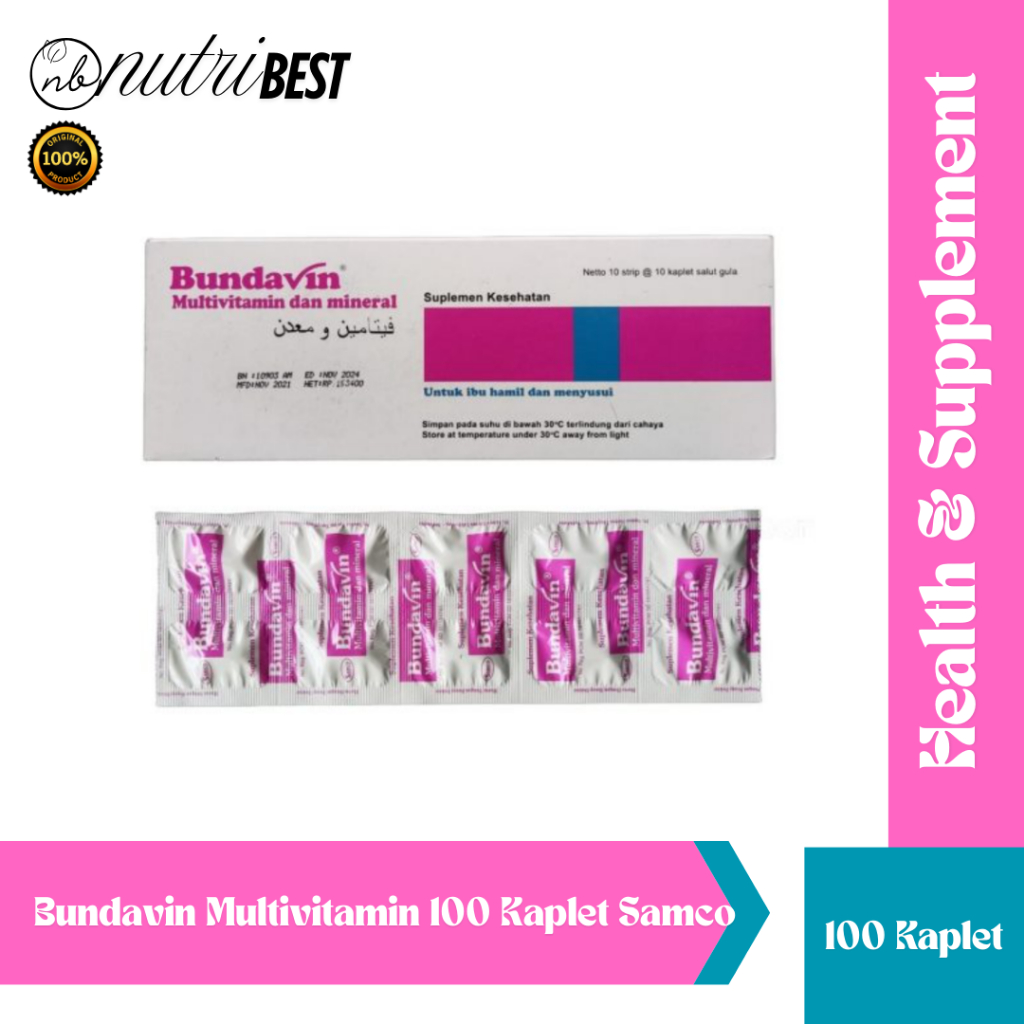 Bundavin Multivitamin 100 Kaplet Samco