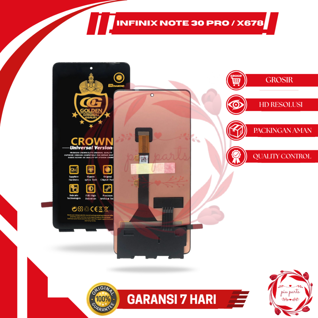 LCD INFINIX GT 10 PRO / INFINIX NOTE 30 VIP / INFINIX NOTE 30 PRO / X6710 / X678B TOUCHSCREEN FULLSE