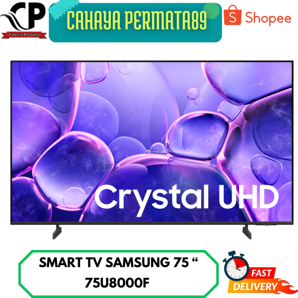 SAMSUNG 75U8000F CRYSTAL UHD 4K SMART TV SAMSUNG 75 INCH NEW SERIES (2025)