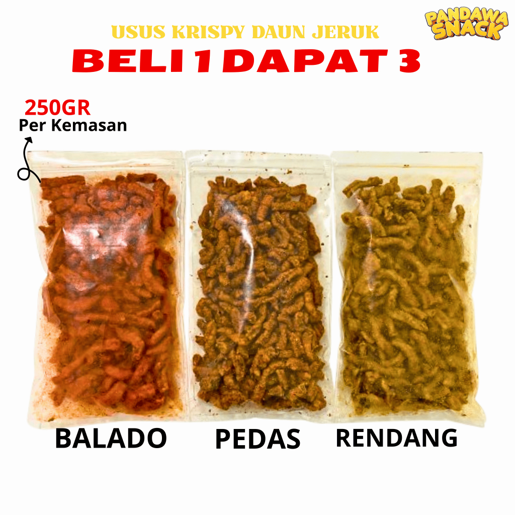 

Usus Ayam Crispy Beli 1 Dapat 3 Varian Rasa Berbeda Bundling 750gr