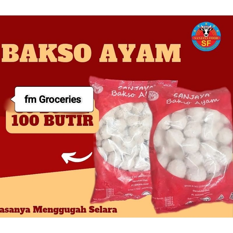 

Sanjaya Bakso Ayam isi 100