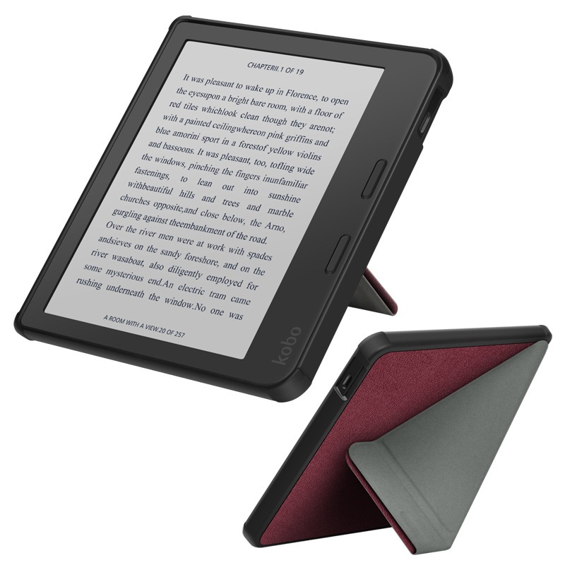 For Kobo Libra 2 dan Kobo Libra Colour Smart Case 6 dan 7 inch Multi-folding Stand eReader