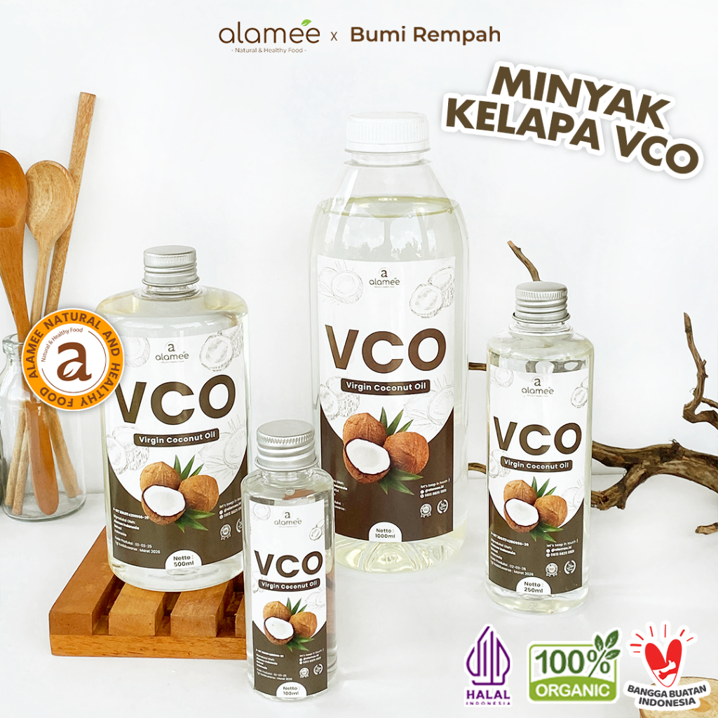 

ALAMEE Virgin Coconut Oil Minyak Kelapa Murni Extra VCO Asli Dapat Diminum Organik Masak Minum