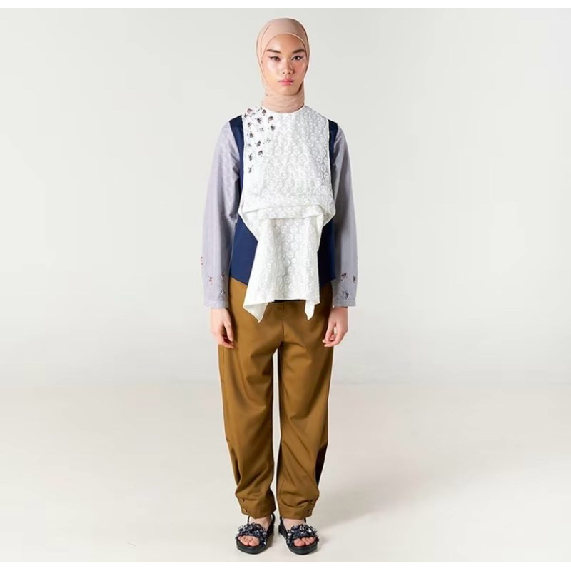 Preloved Jenna & Kaia - Tracie Top Navy