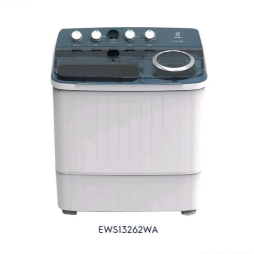 Electrolux Mesin Cuci 2 Tabung 12KG EWS13262WA / EWS 13262 WA I EWS13261WA / EWS 13261WA