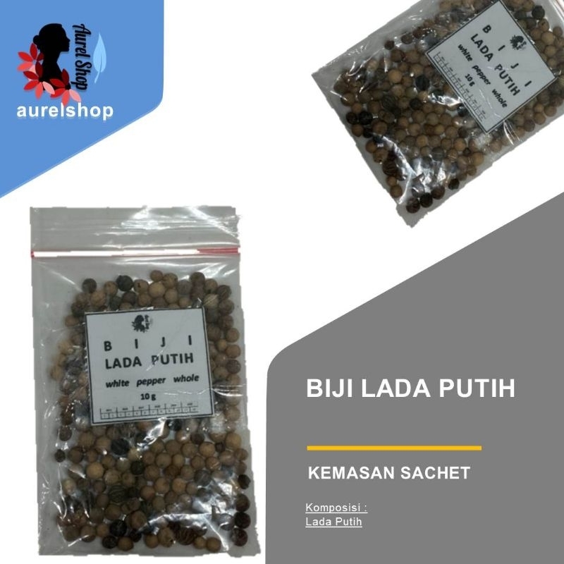 

Biji Lada Putih murah Kemasan Sachet 10g / White Pepper