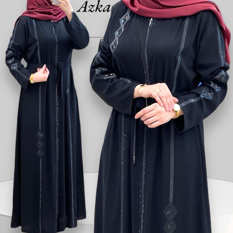 ABAYA AZKA ALKHATIB COLLECTION BUSANA MUSLIMAH WANITA GAMIS DRESS BAJU LEBARAN