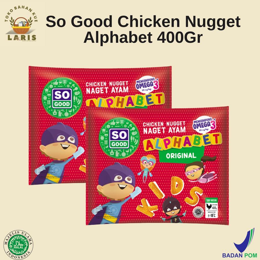 

SO GOOD CHICKEN NUGGET ALPHABET 400 GRAM