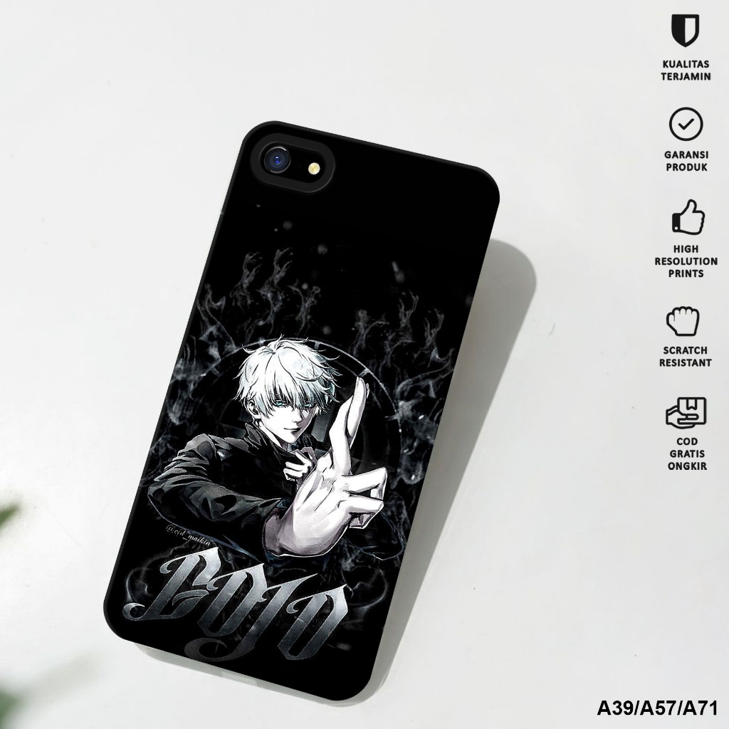 CASE OPPO A39/OPPO A57 - Softcase OPPO A39/OPPO A57 Motif Gojo Satoru - Case Pro Camera - Case Hp OP