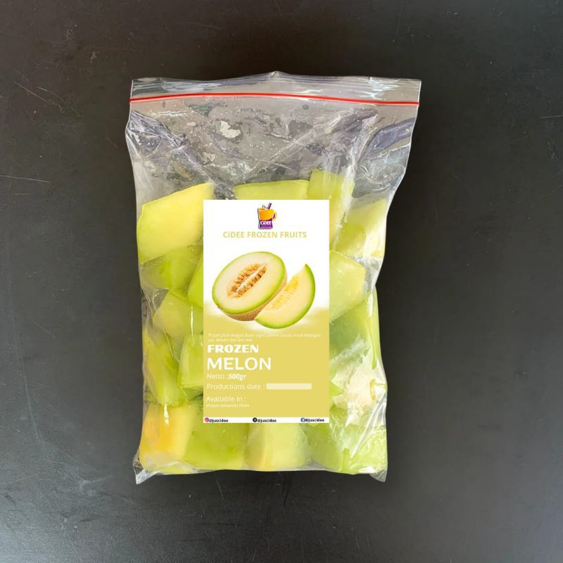 

Buah Melon Frozen / Frozen Melon / Buah melon beku 500 gram