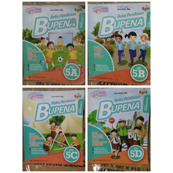 KODE O53G Bupena Bekas Sd Kelas 5A5D K13 Revisi