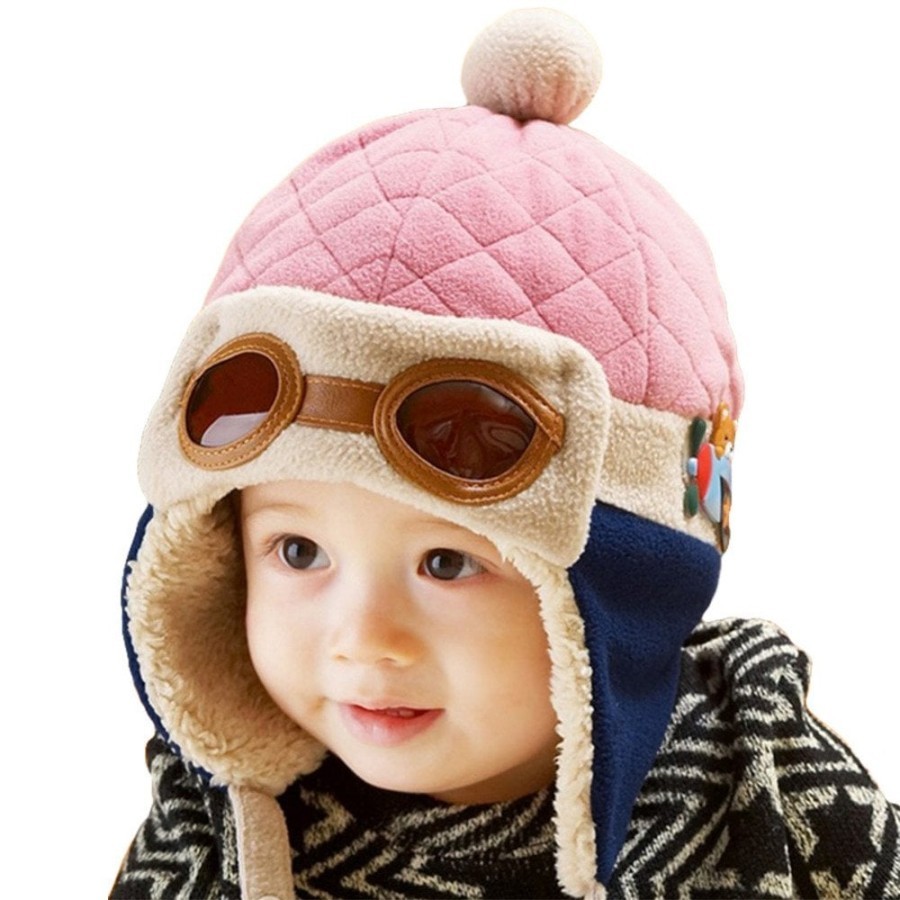 Topi Pilot Bayi, Topi Baby, Kupluk Balita, Topi Musim Dingin Korea