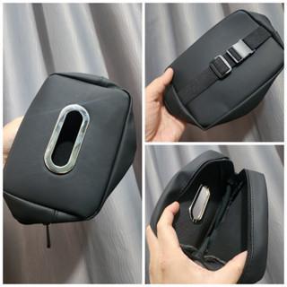 tempat tissue Mobil Kulit 3in1 Headrest Armrest Visor Leather Premium 3109