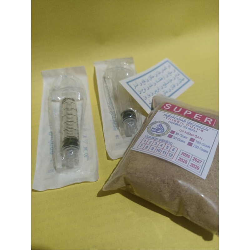 

Paket Gurah Super / Bubuk Gurah / Akar Srigunggu 30 Gram Bonus Panduan + 2 Suntikan
