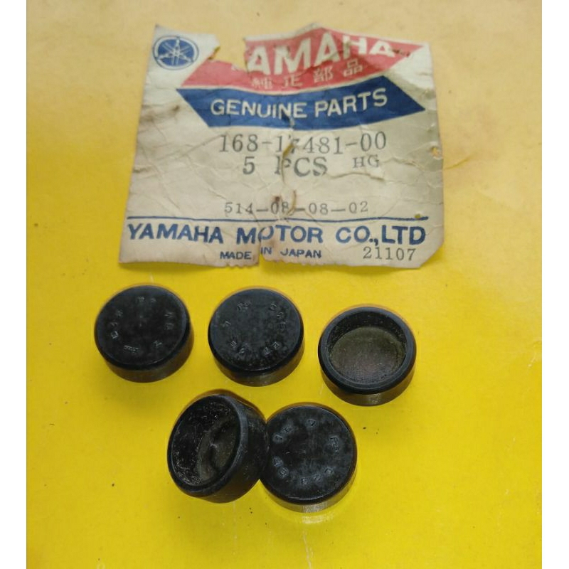 Blind Plug Seal Karet Tutup Crankcase Mesin YAMAHA GT80 YZ80 DT80 DT100 168-17481-00