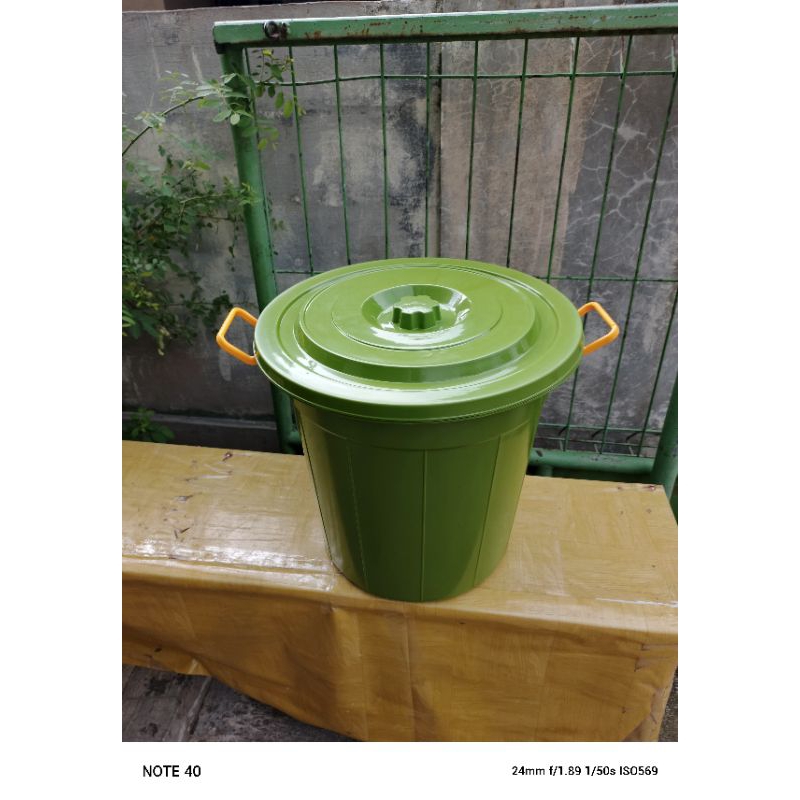 Ember plastik 30 liter ember plastik tutup 30 liter Murah  warana hijau ijo