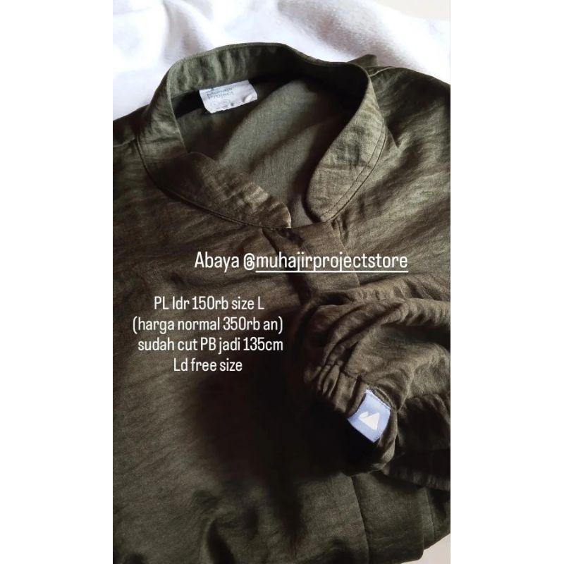 Puffy Abaya olive Muhajir project store pl