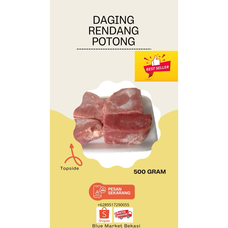 

Daging rendang/Topside