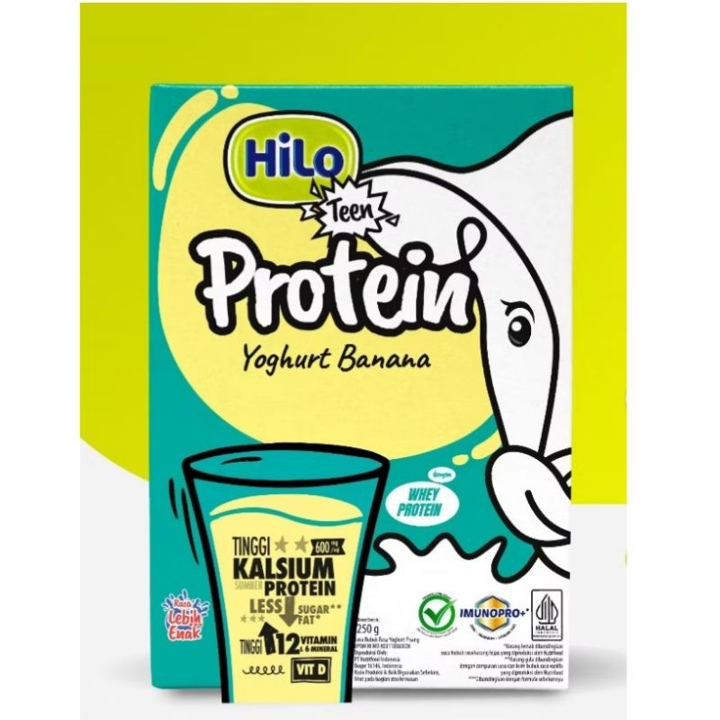 

HiLo Teen kemasan 250 gram – Susu Tinggi Kalsium untuk Remaja | Tumbuh Tinggi & Sehat