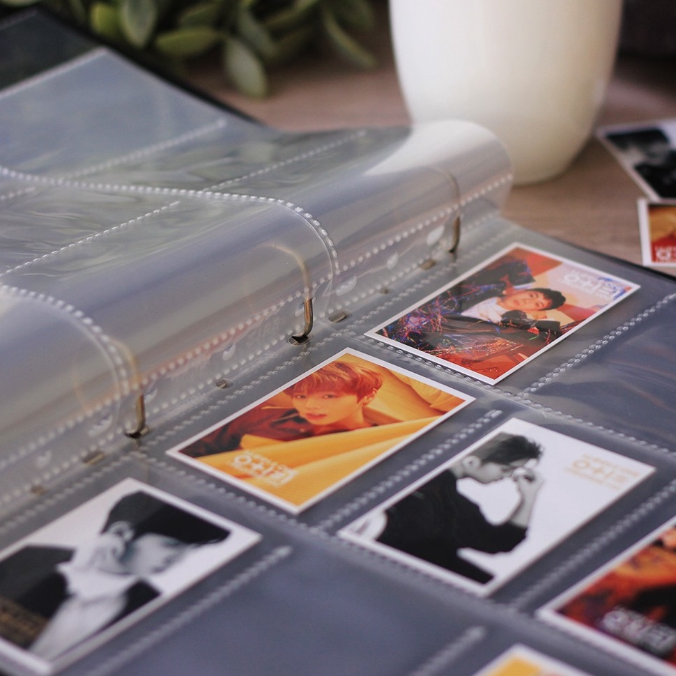 

KODE O52T Bantex Photocard Collector Pocket Sleeve A4 9P One Side 2159 8