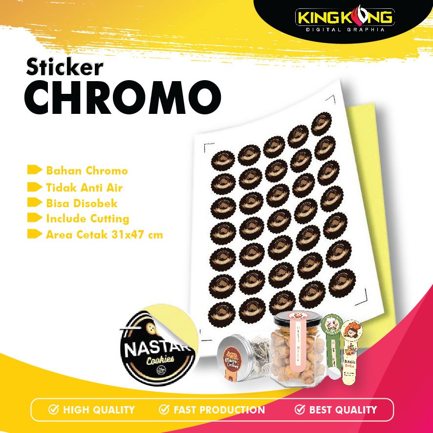 

CETAK STIKER KOTAK LABEL MAKANAN STICKER KEMASAN PRODUK BOTOL ( Bahan Chromo)