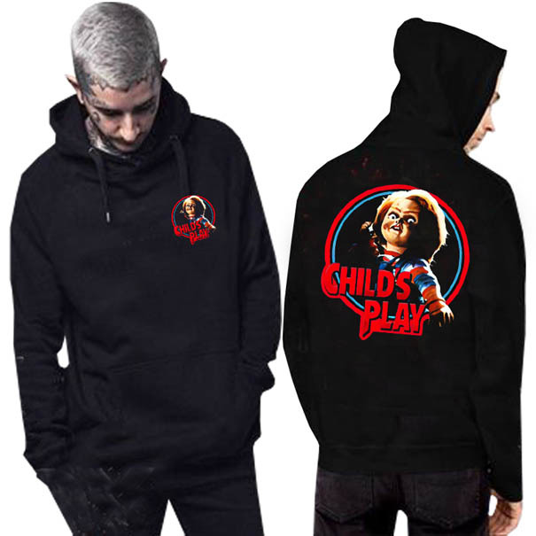 New Hoodie Boneka Chucky Child's Play Horror Hoodie Bahan Cotton Fleece | Tersedia Jumper & Zipper |
