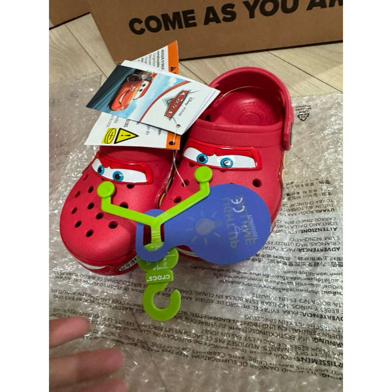<READY STOCK> Crocs🇰🇷 Lightning Mcqueen Toddler Size - LED