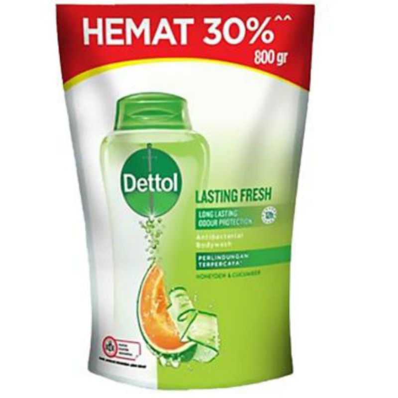 Dettol  body wash refil Lasting Fresh 800 ml