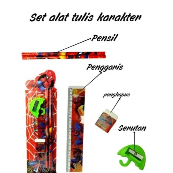 

Pensil karakter set in 5