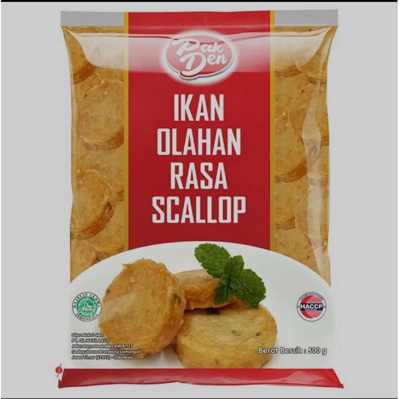 

Scallop pak den 500 gram