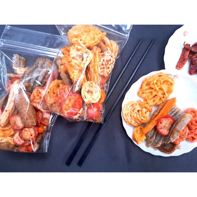 

KERUPUK SEBLAK MIX PEDAS DAUN JERUK 250gr