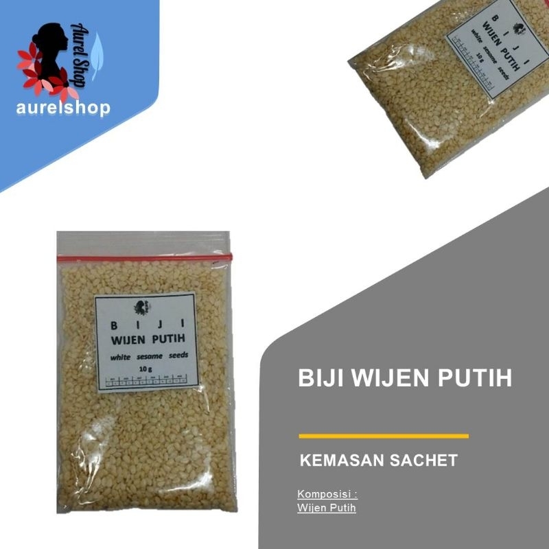 

Biji Wijen Putih murah Kemasan Sachet 10g / Sesame Seeds