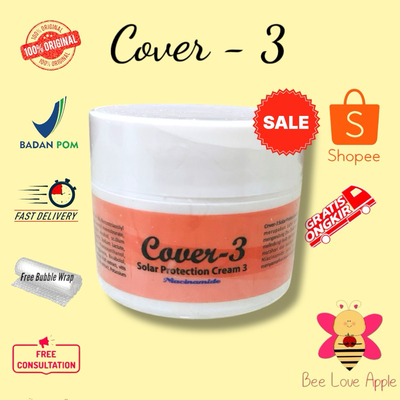Cover 3 Solar Protection 3 Niacinamide - Sunblock SPF 30