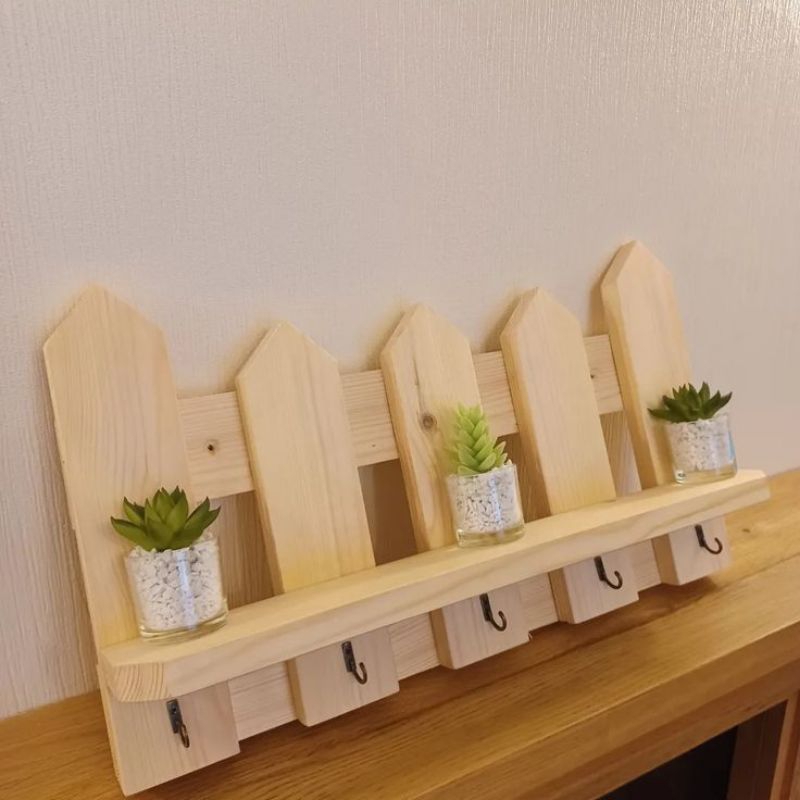 Kapstok rustic kayu murah terlaris