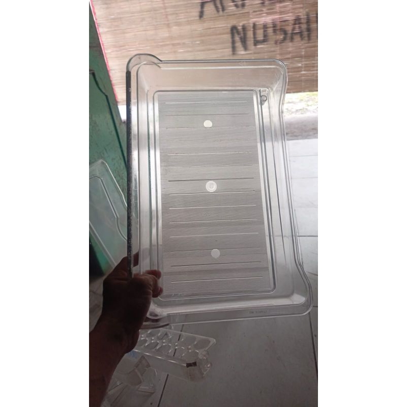 rak ikan kulkas polytron 1 pintu