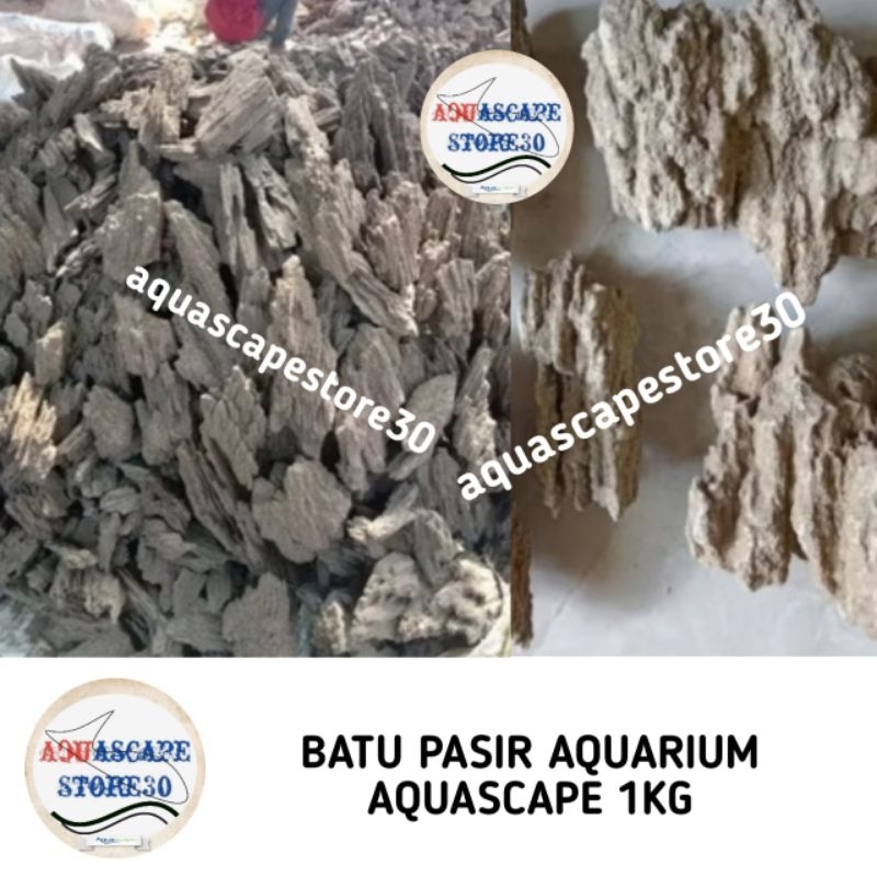 1kg batu pasir aquascape aquarium / batu pasir aquascape aquarium