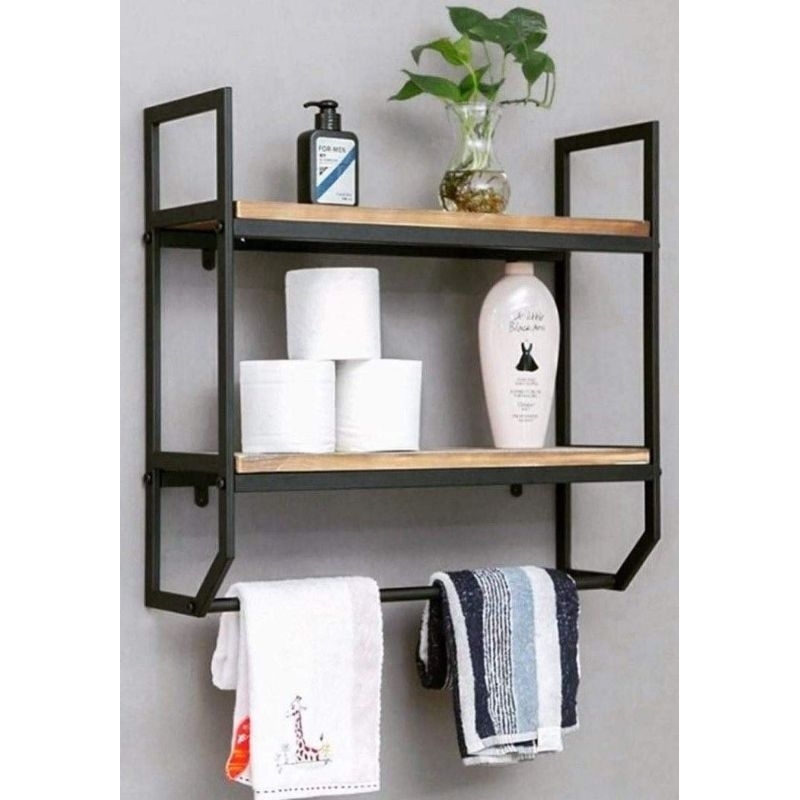 rak gantungan handuk kamar mandi minimalis