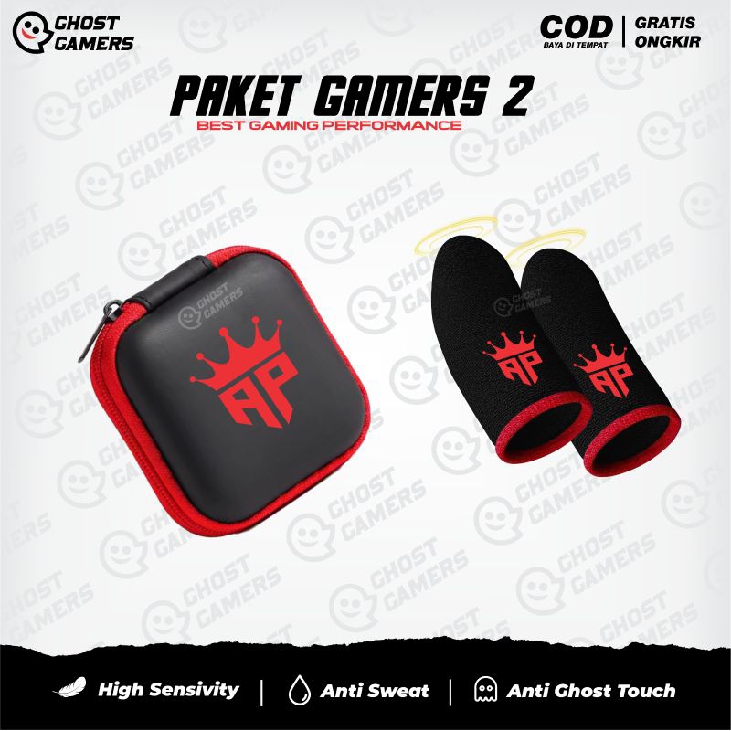 Sarung Jempol Ap king Andra Gz Anti Keringat Box Pouch Penyimpanan