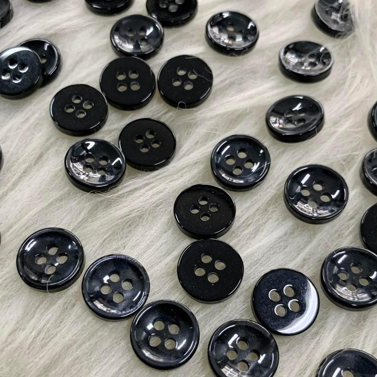 Kancing Hitam Baju Hem Kemeja Khusus Grosir