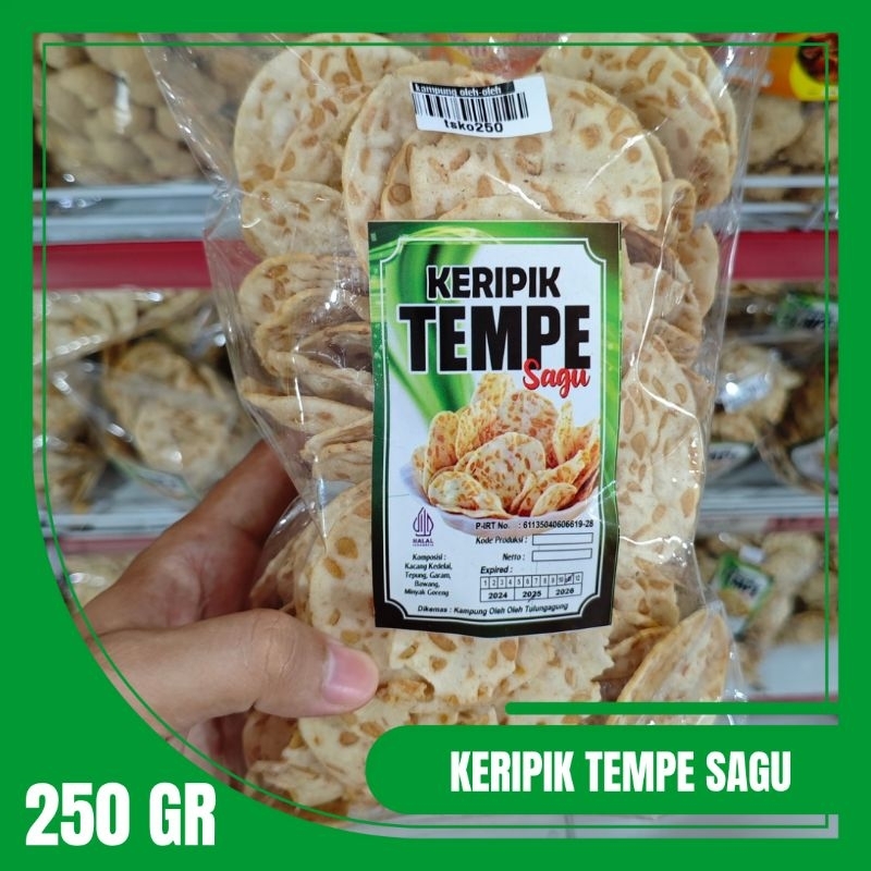 

250 Gram Keripik Tempe Sagu Khas Tulungagung Gurih Renyah dan Enak