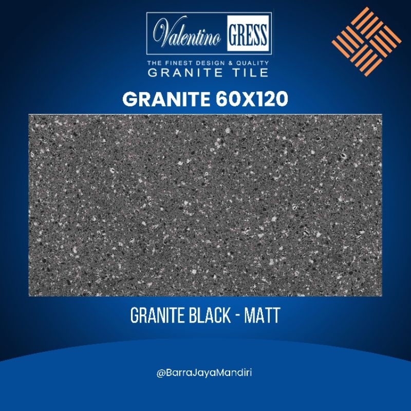 GRANITE 60X120 GRANITE BLACK | MATTE
