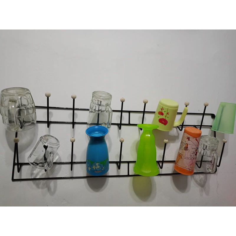 Rak Gelas Gantung Susun isi 20