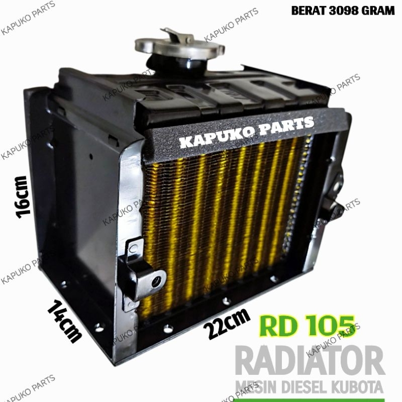 Tokofinaaaa Rd105 Rd110 Radiator Untuk Mesin Diesel Kubota 10.5Pk
