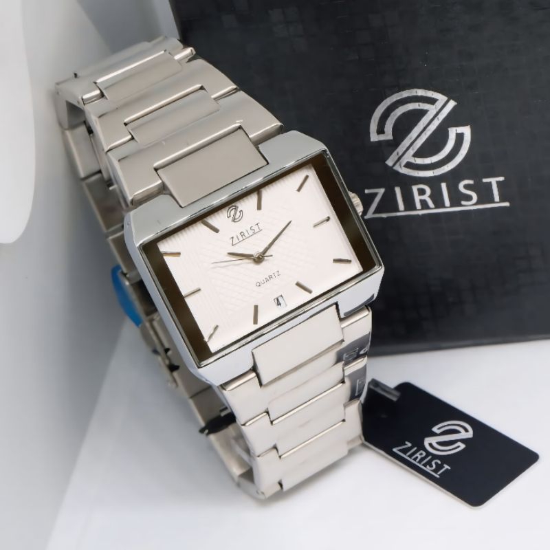 ZIRIST JAM TANGAN PRIA WANITA ANALOG ORIGINAL MODEL KOTAK