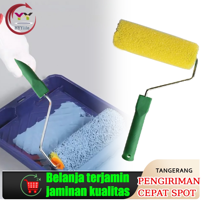 8inch Kuas Roll Cat Tekstur Texture Roller Paint Motif Kamprot Roll Untuk Cat Tembok