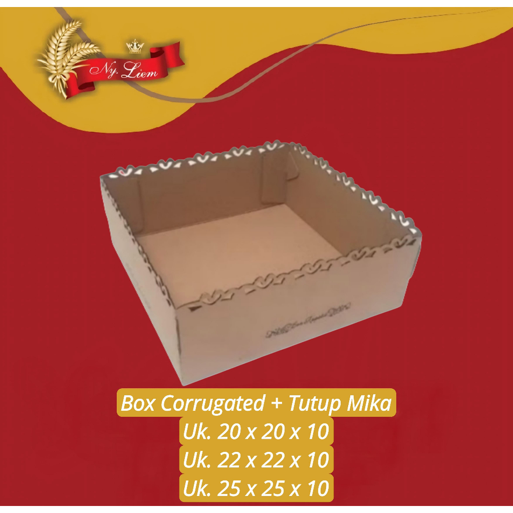 

CAKE BOX CORRUGATED RENDA + LID MIKA