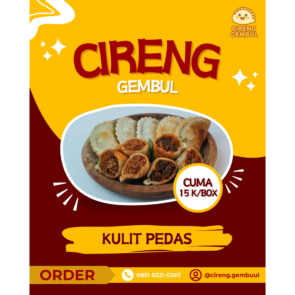

Cireng Isi Kulit Ayam - 5 Pcs Per Box