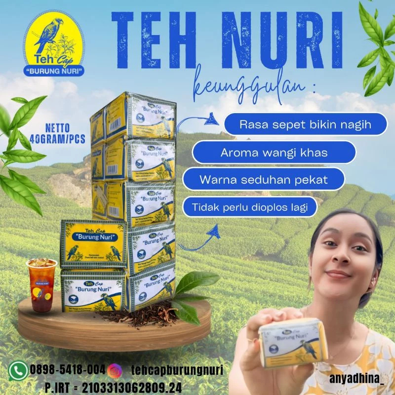 

Teh Cap Burung Nuri (Slop / 10 Pcs) / sepet wangi kenthel / TEH LOKAL / TEH SOLO / TEH ENAK